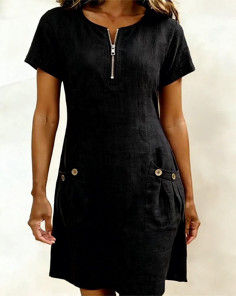 Van Straaten Livia Zip Jurk