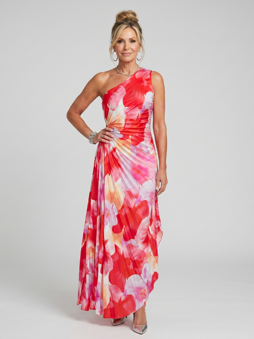 Lies | One Shoulder Midi Jurk
