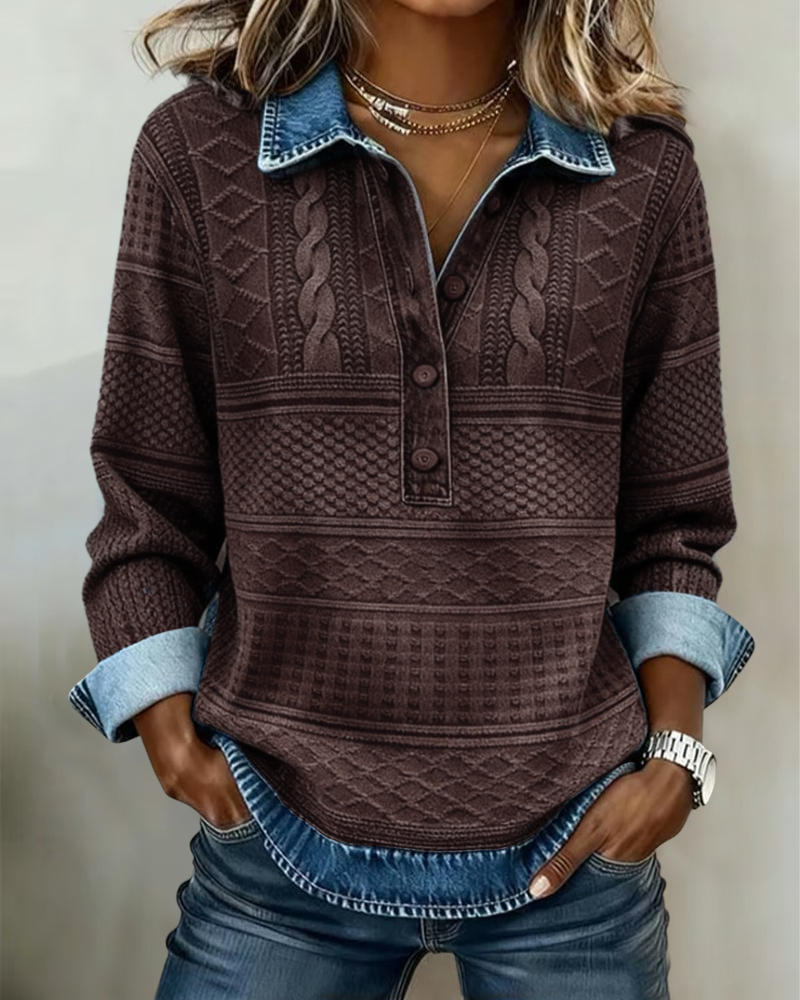 Dolores | Sweatshirt met Halve Knoop