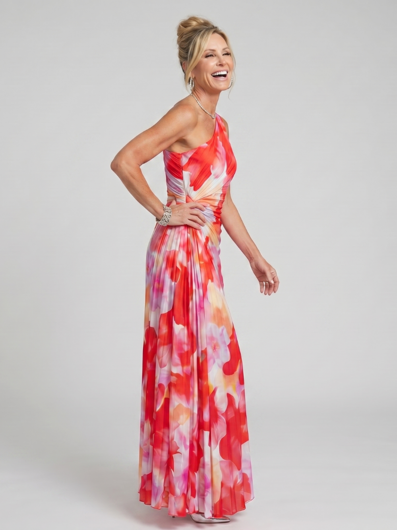 Lies | One Shoulder Midi Jurk