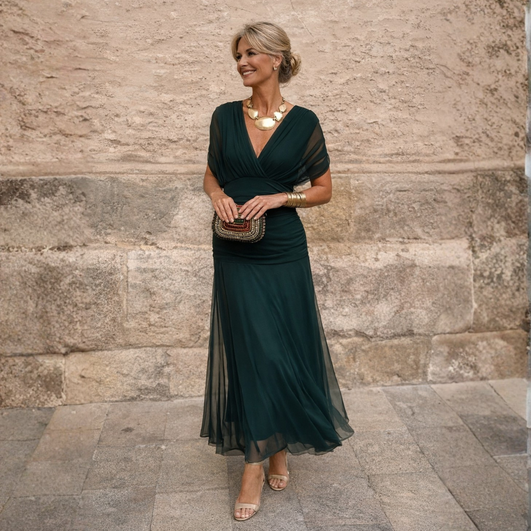 Elise | Off-Shoulder Maxi-Jurk