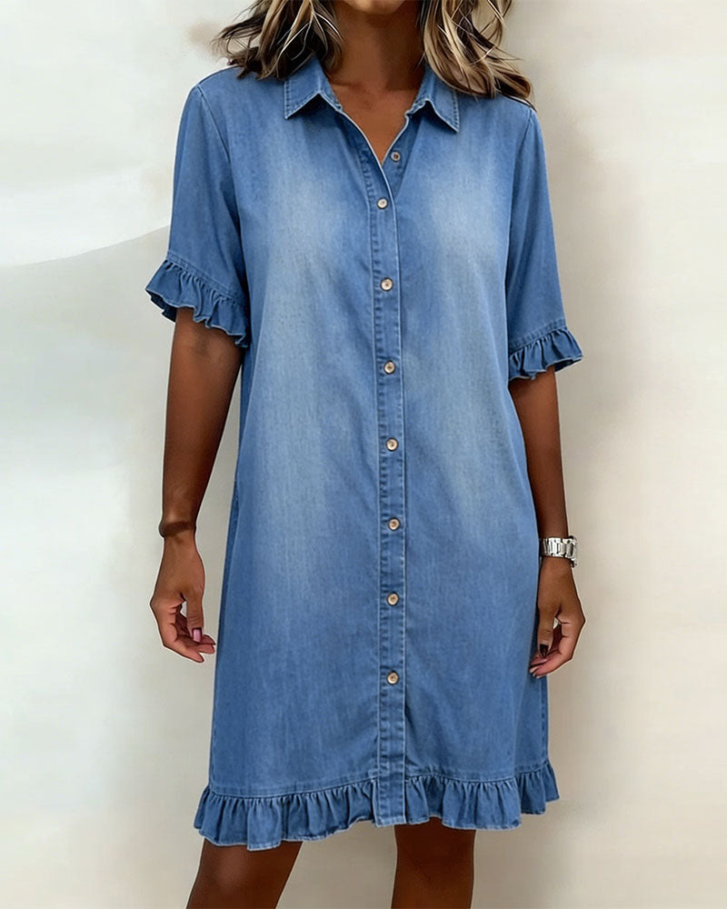 Van Straaten Liora Denim Jurk