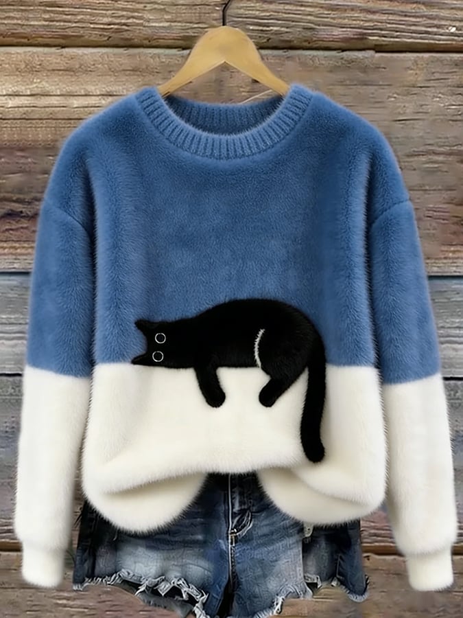 Aaltje | Trui met Kattenprint