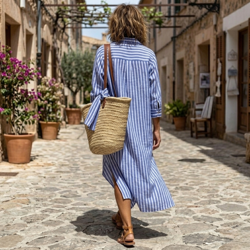 Sylvie | Gestreepte Zomerjurk