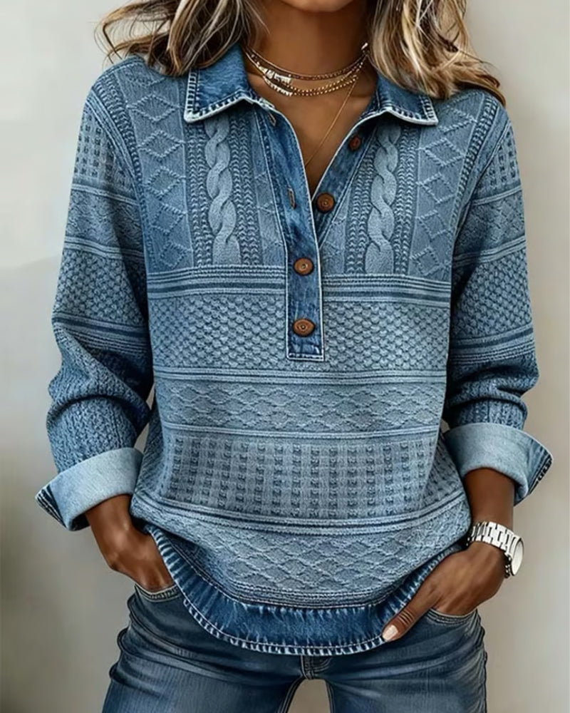 Dolores | Sweatshirt met Halve Knoop