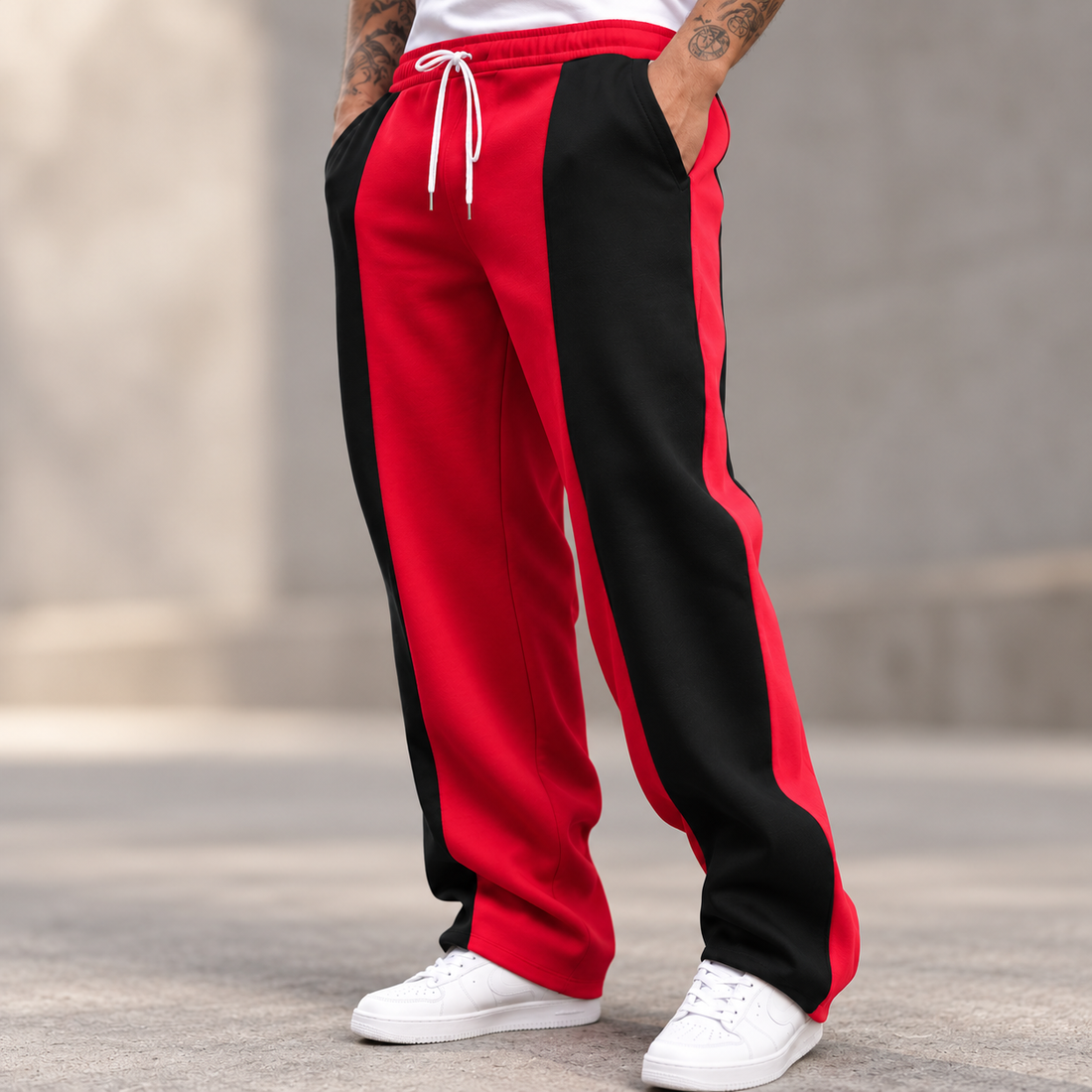 Rinus | Tweekleurige Joggingbroek