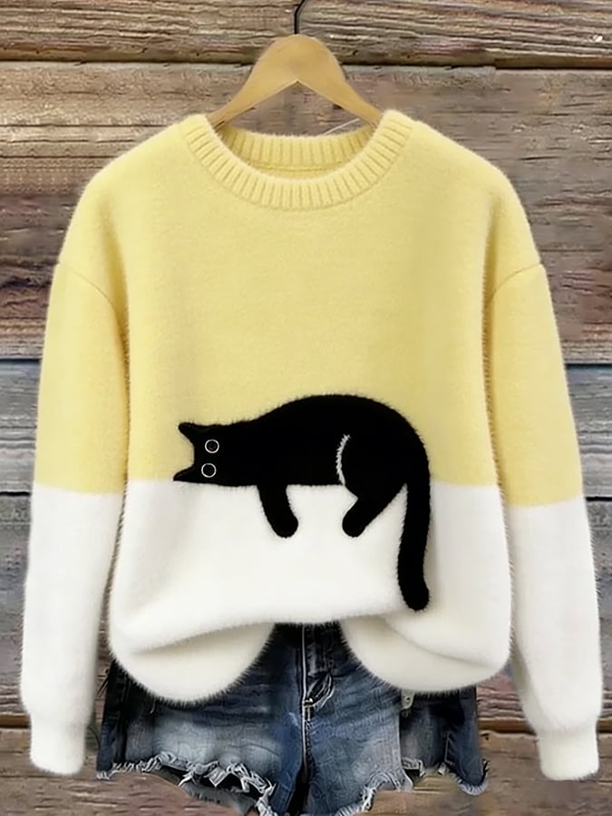 Aaltje | Trui met Kattenprint
