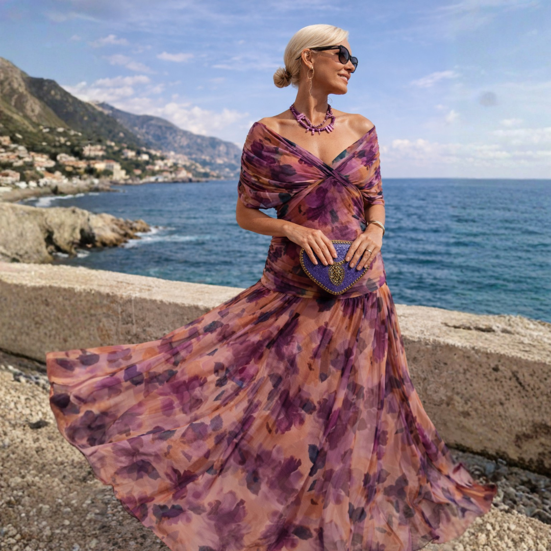 Elise | Off-Shoulder Maxi-Jurk