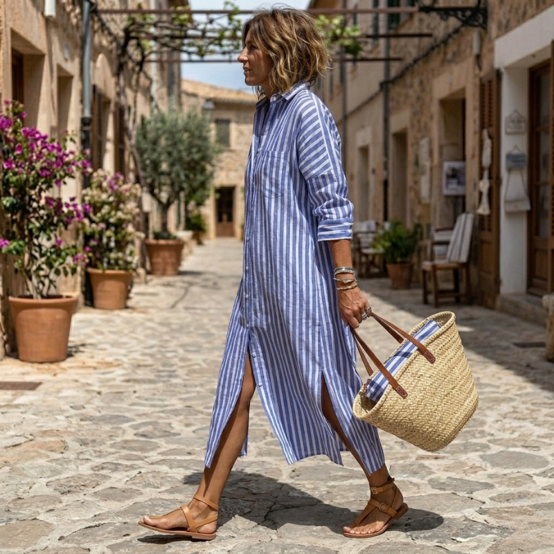 Sylvie | Gestreepte Zomerjurk