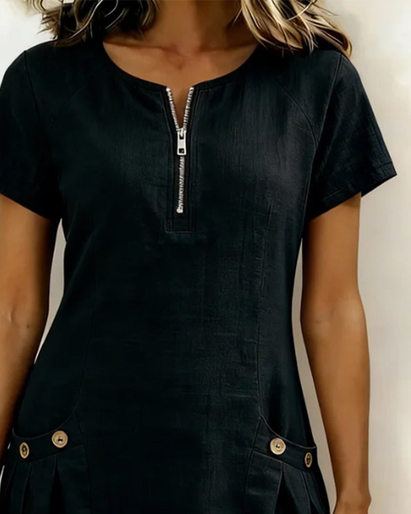 Van Straaten Livia Zip Jurk