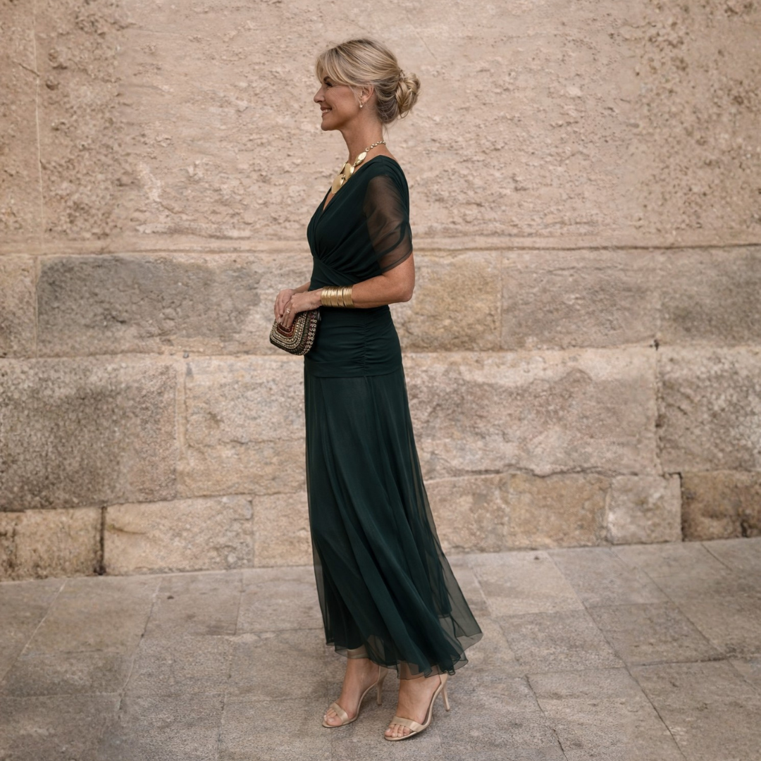 Elise | Off-Shoulder Maxi-Jurk