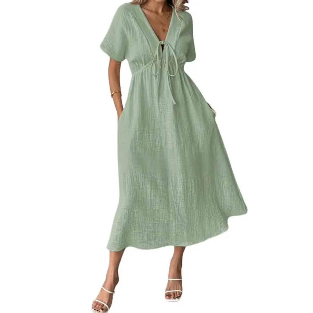Sofie | V-Hals Maxi Jurk