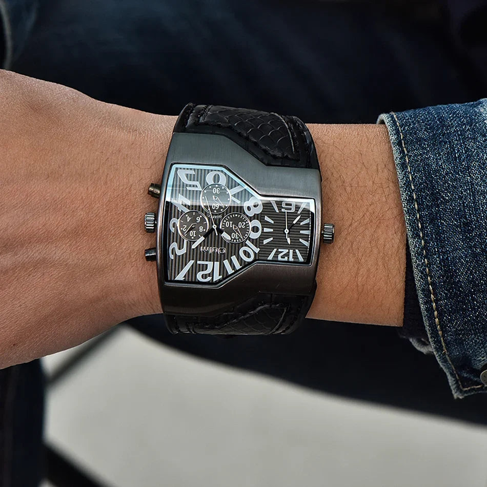 Huub | Horloge met Dubbele Wijzerplaat