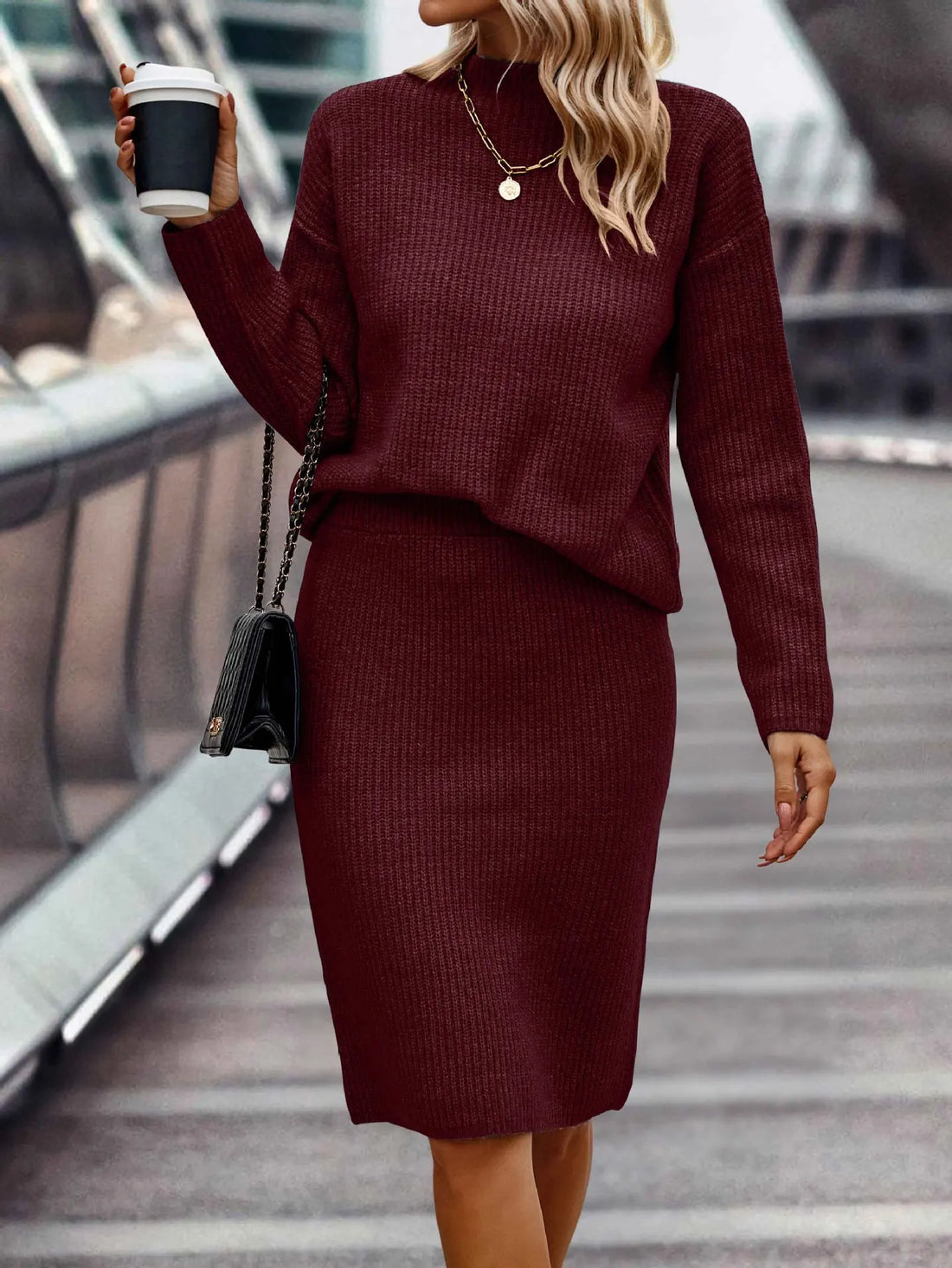 Elegance | 2-delig Dames Set Pullover & Rok