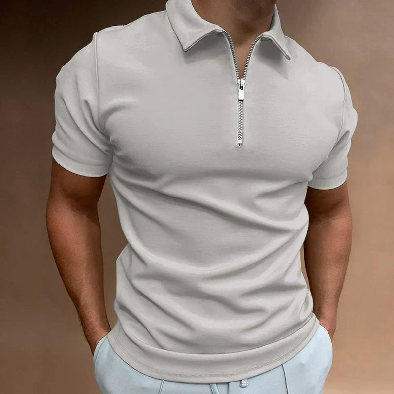 Van Straaten™ Ziparo Luxe Rits Polo Heren
