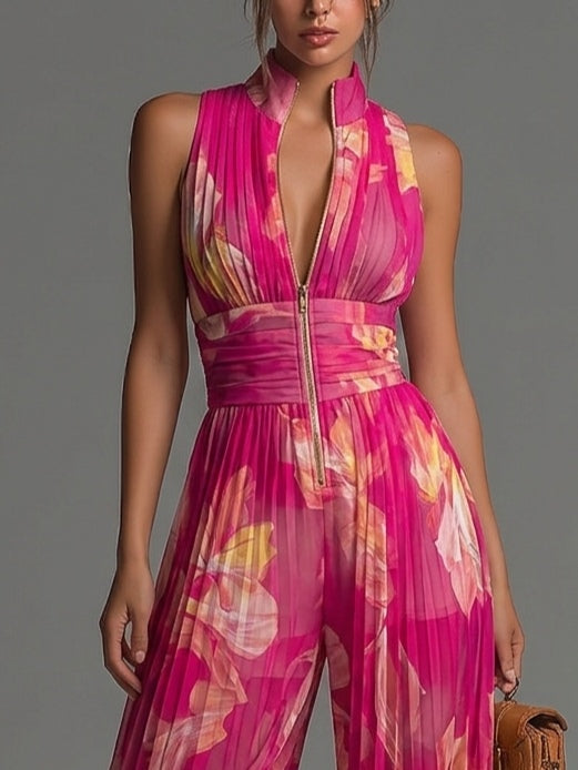 Celina | Bloemen Chiffon Jumpsuit