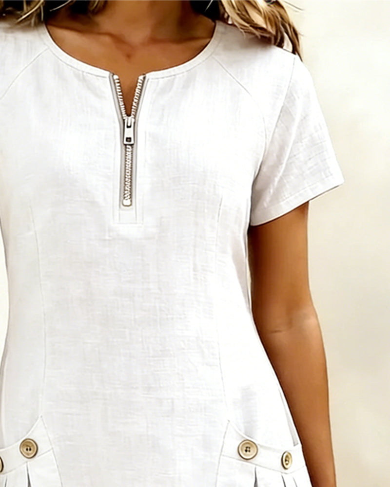 Van Straaten Livia Zip Jurk
