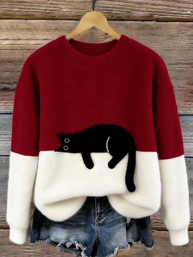 Aaltje | Trui met Kattenprint