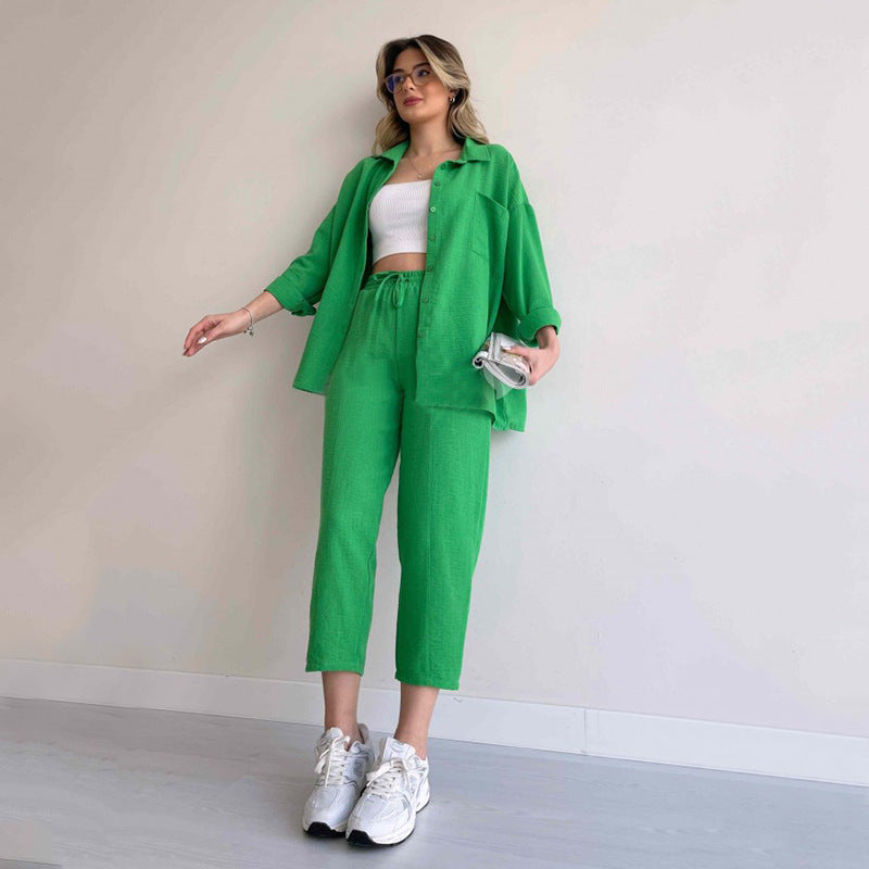 Carla™ | Linnen Tweedelige Set