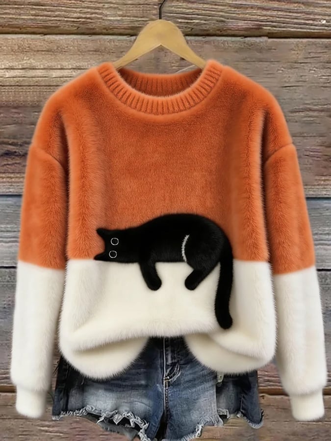 Aaltje | Trui met Kattenprint