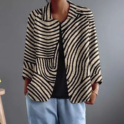 Nicolien | Gestreepte Blazer