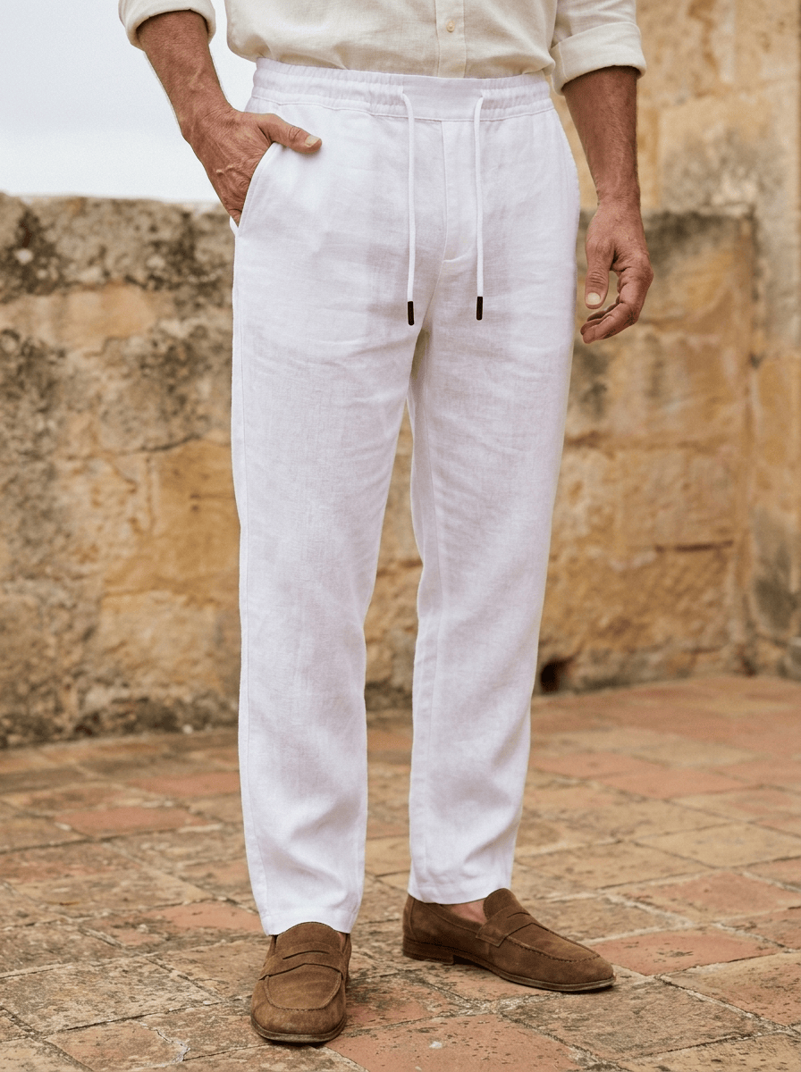 André | Bordeaux Linnen Broek