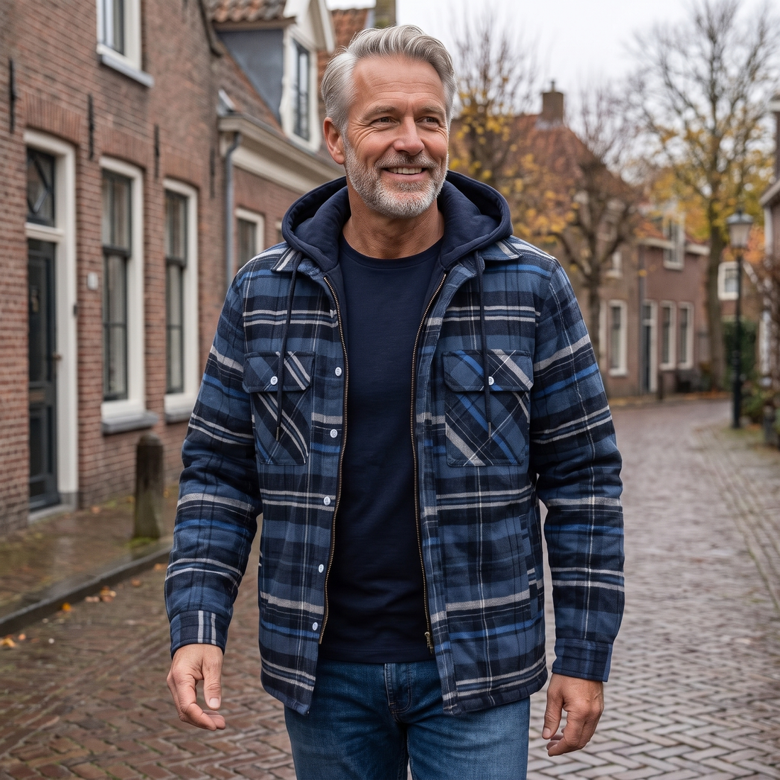 Jan | Geruite Jas