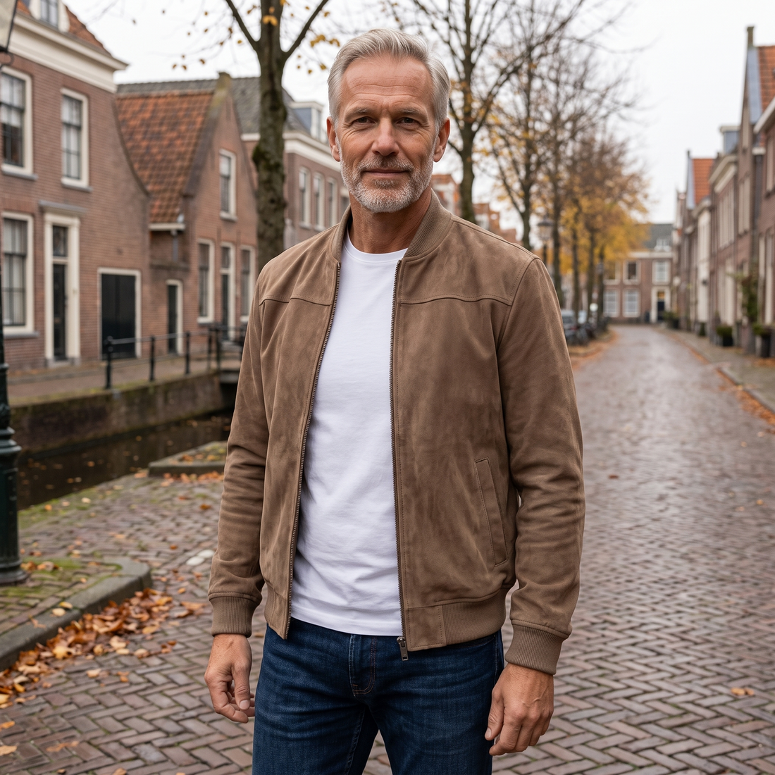 Bert | Bomberjack met Boordkraag