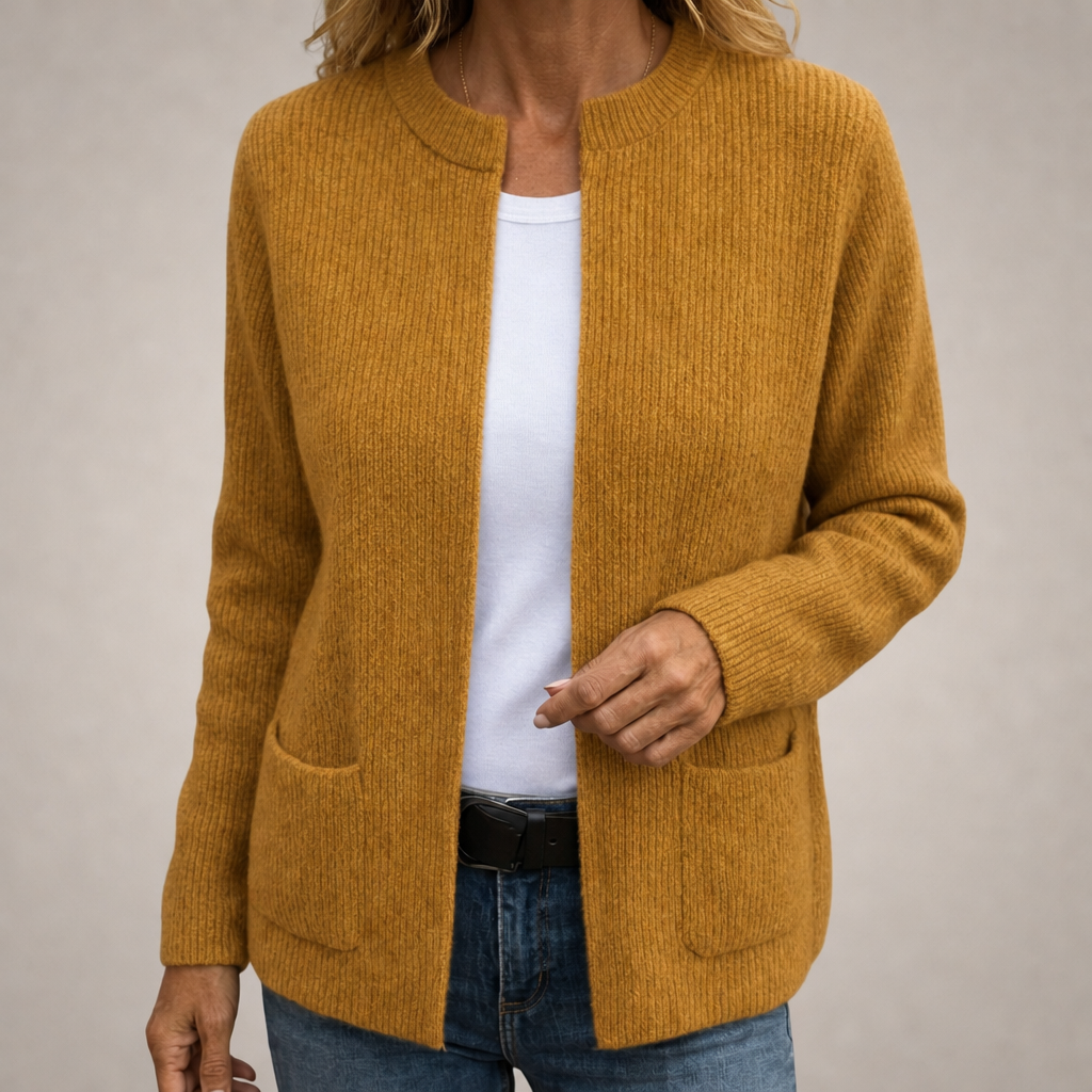 Maaike | Open Vest met Twee Zakken