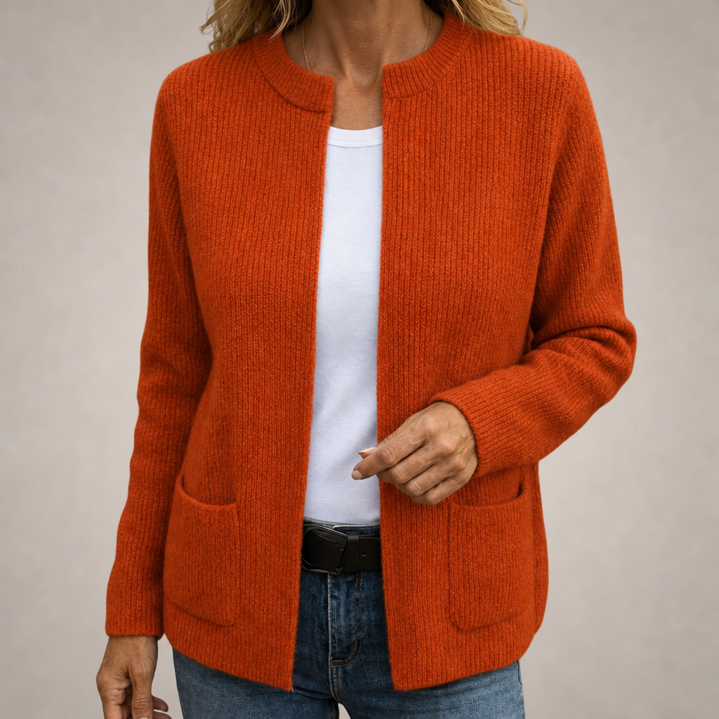 Maaike | Open Vest met Twee Zakken