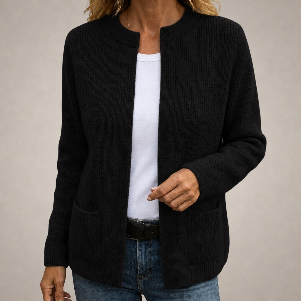 Maaike | Open Vest met Twee Zakken
