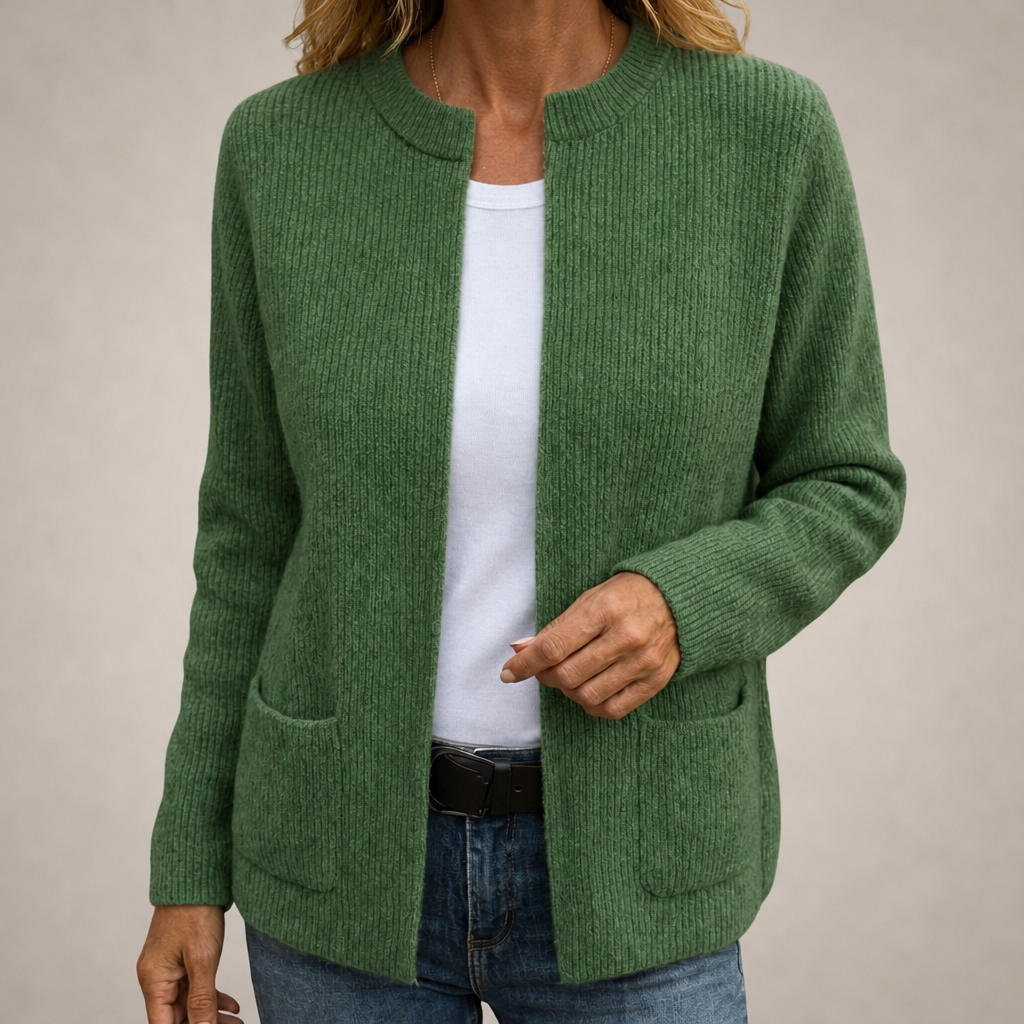 Maaike | Open Vest met Twee Zakken