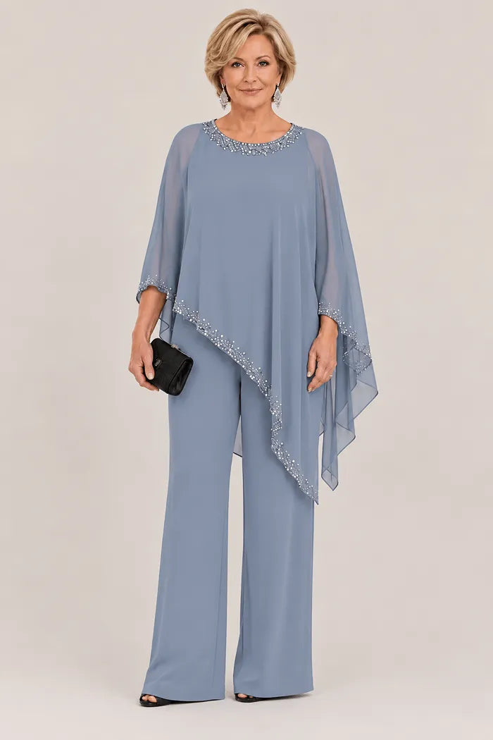 Nelly | Broekpak met Chiffon Cape