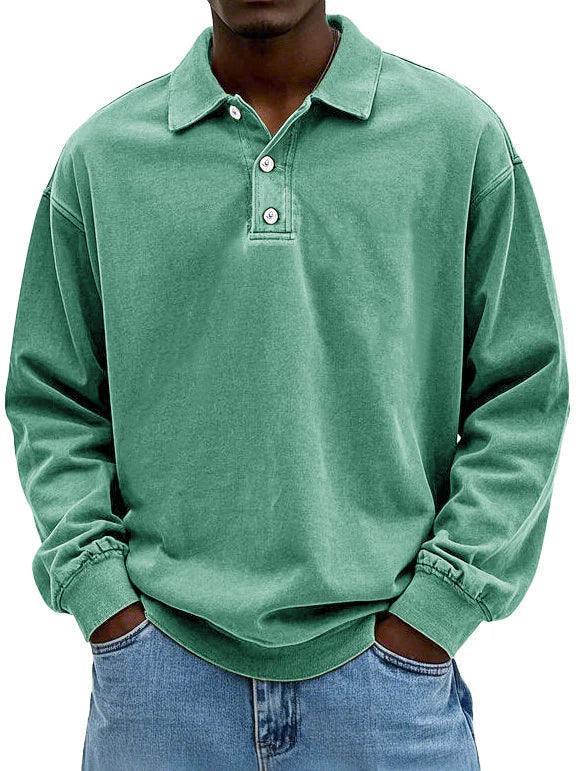 Simon | Poloshirt met Lange Mouw (Nu 1+1 Gratis!)