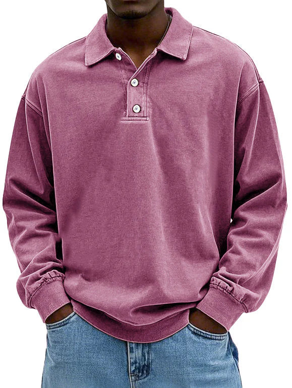 Simon | Poloshirt met Lange Mouw (Nu 1+1 Gratis!)