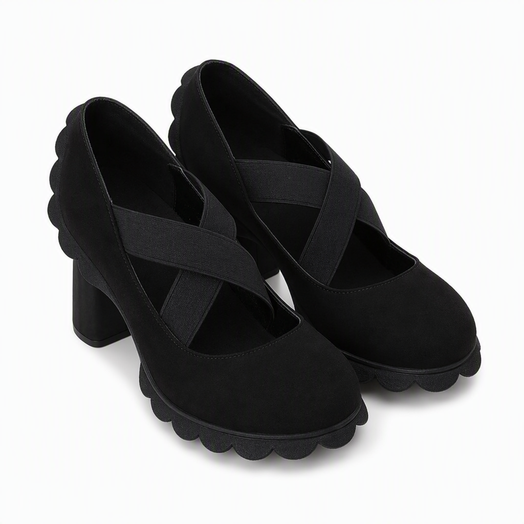 Annie | Schoen met Blokhak en Bandjes