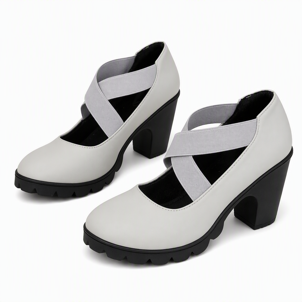Annie | Schoen met Blokhak en Bandjes