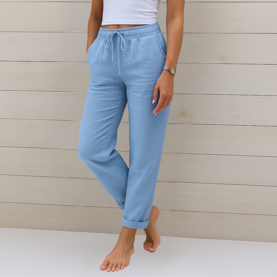 May | Elastische Premium Linnenbroek