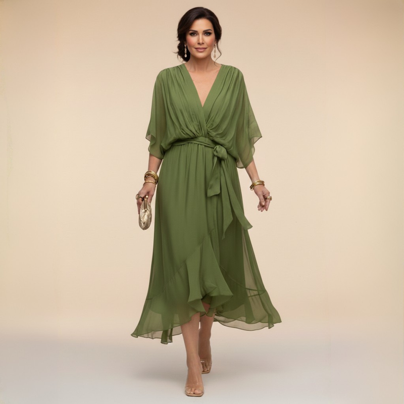 Van Straaten™ Soraya Luxe Chiffon Jurk