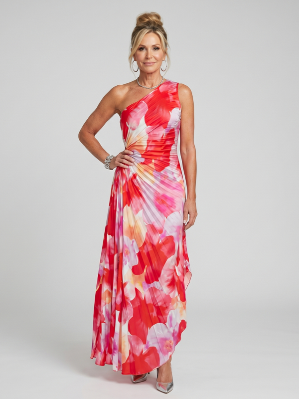 Lies | One Shoulder Midi Jurk