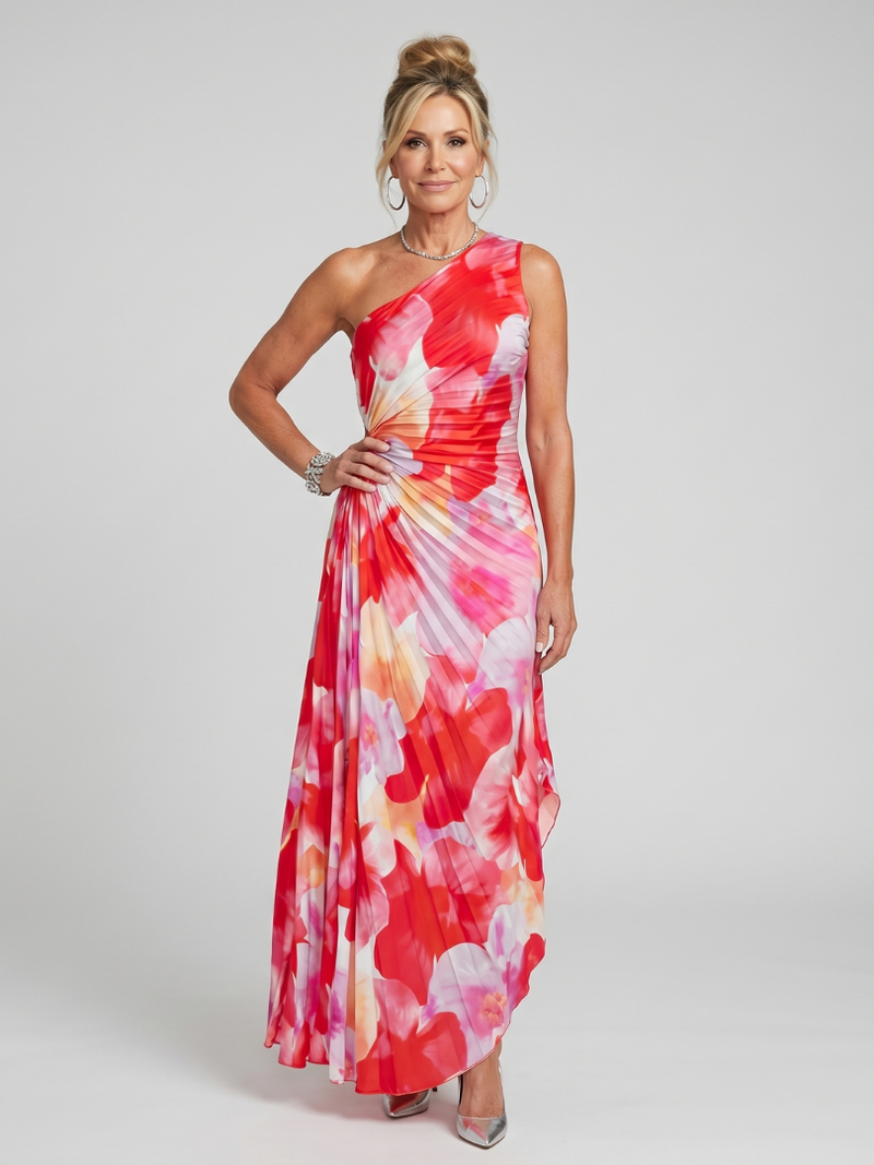 Lies | One Shoulder Midi Jurk