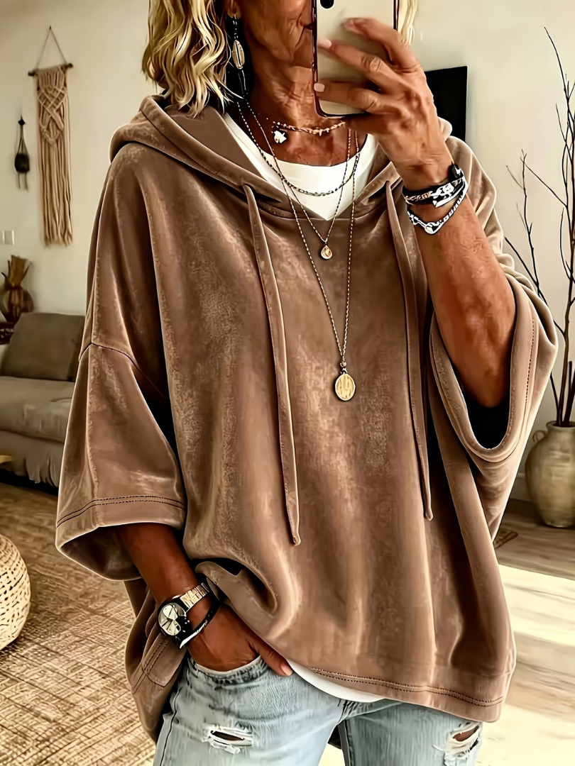 Lia | Poncho met Capuchon