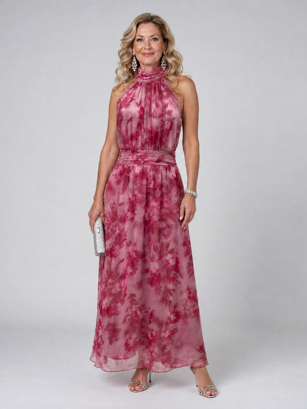 Lenie | Zachte Halter Midi Jurk