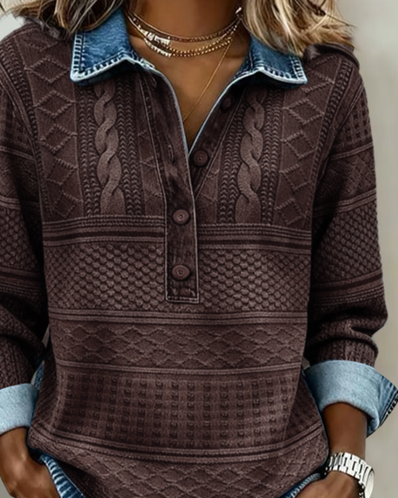 Dolores | Sweatshirt met Halve Knoop