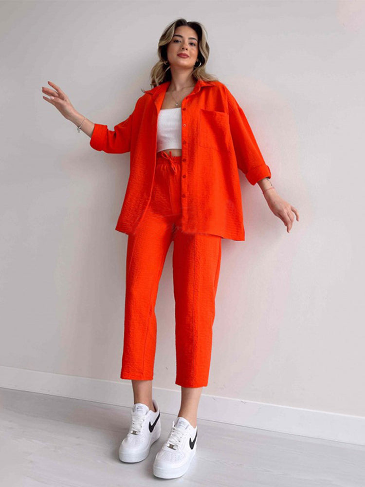 Carla™ | Linnen Tweedelige Set