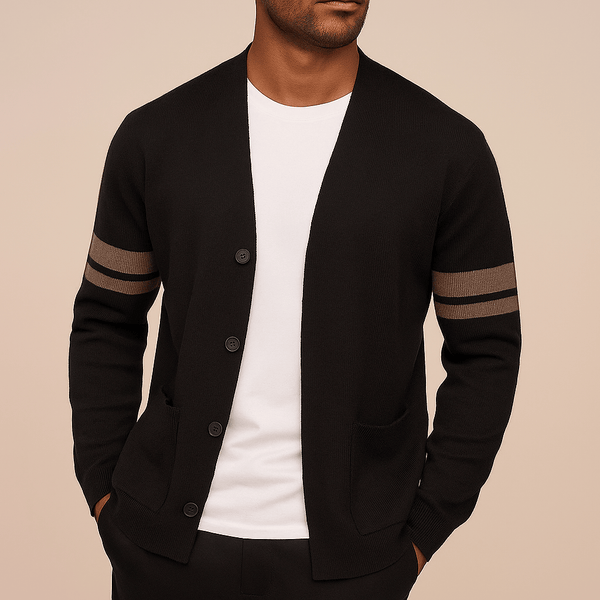 Teun | Vest met Contraststrepen