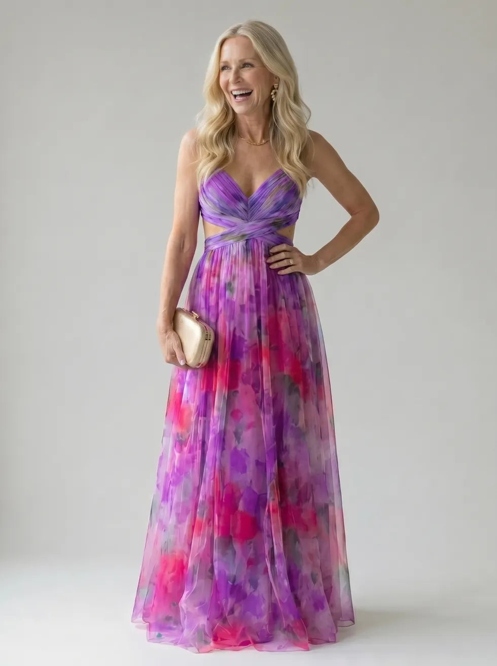 Margriet | Zachte Wikkel Maxi Jurk