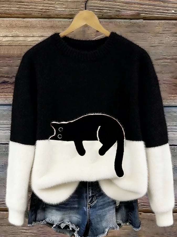 Aaltje | Trui met Kattenprint