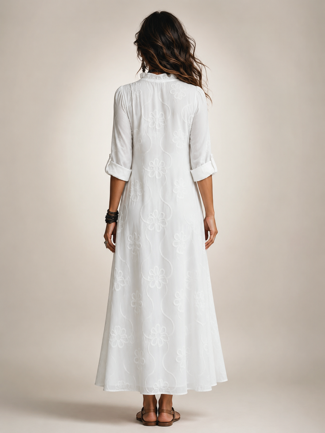 Fiene | Taille-verstevigende Bloemen Zomerjurk
