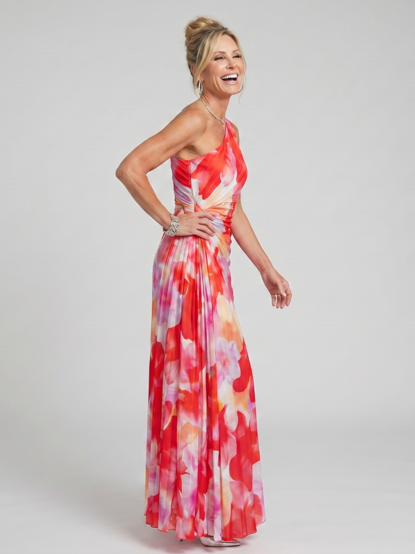 Lies | One Shoulder Midi Jurk